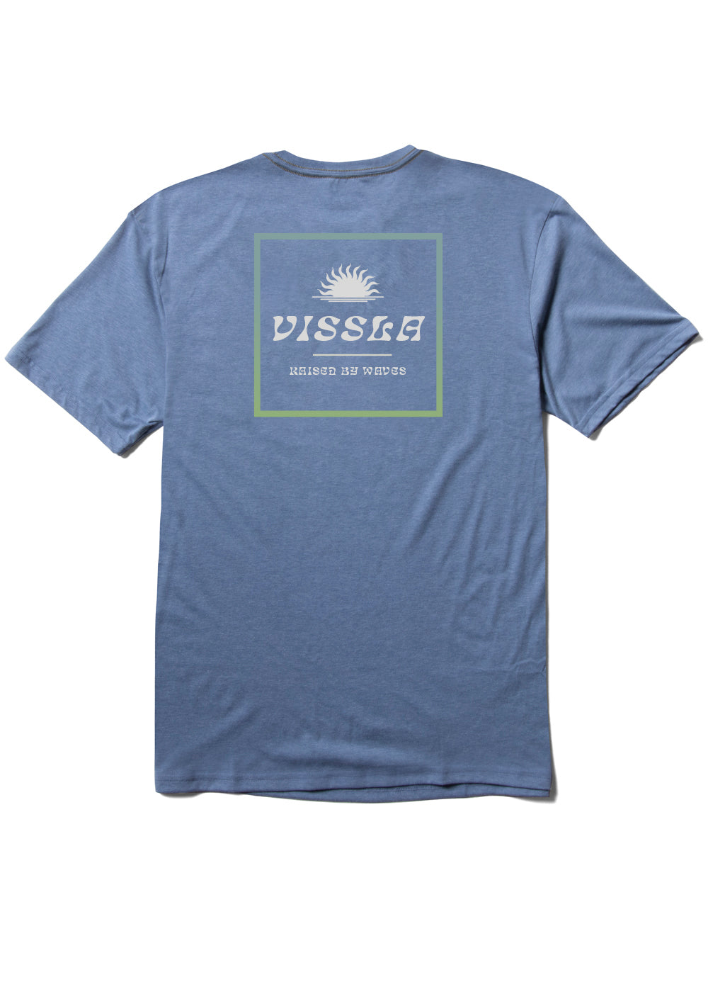 VISSLA☆TWISTED ECO SS LYCRA-BLK プリント 半袖 Tシャツ セール】オーバーサイズヴィンテージロゴ半袖メタリック箔