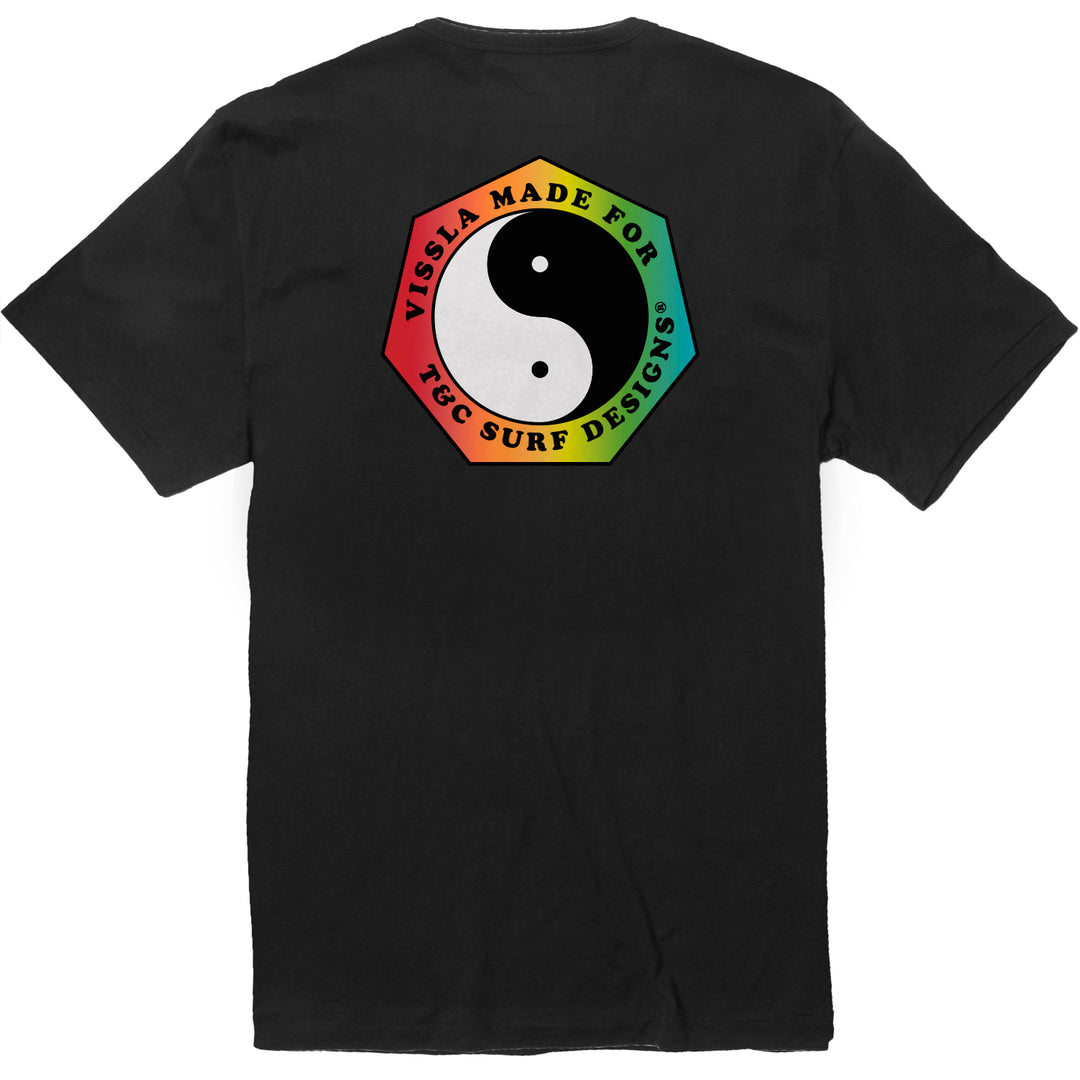 VISSLA☆SUPER WOLF PREMIUM TEE バックプリント 半袖 Tシャツ Vissla Mens Shirt Super Wolf Premium Pkt Tee